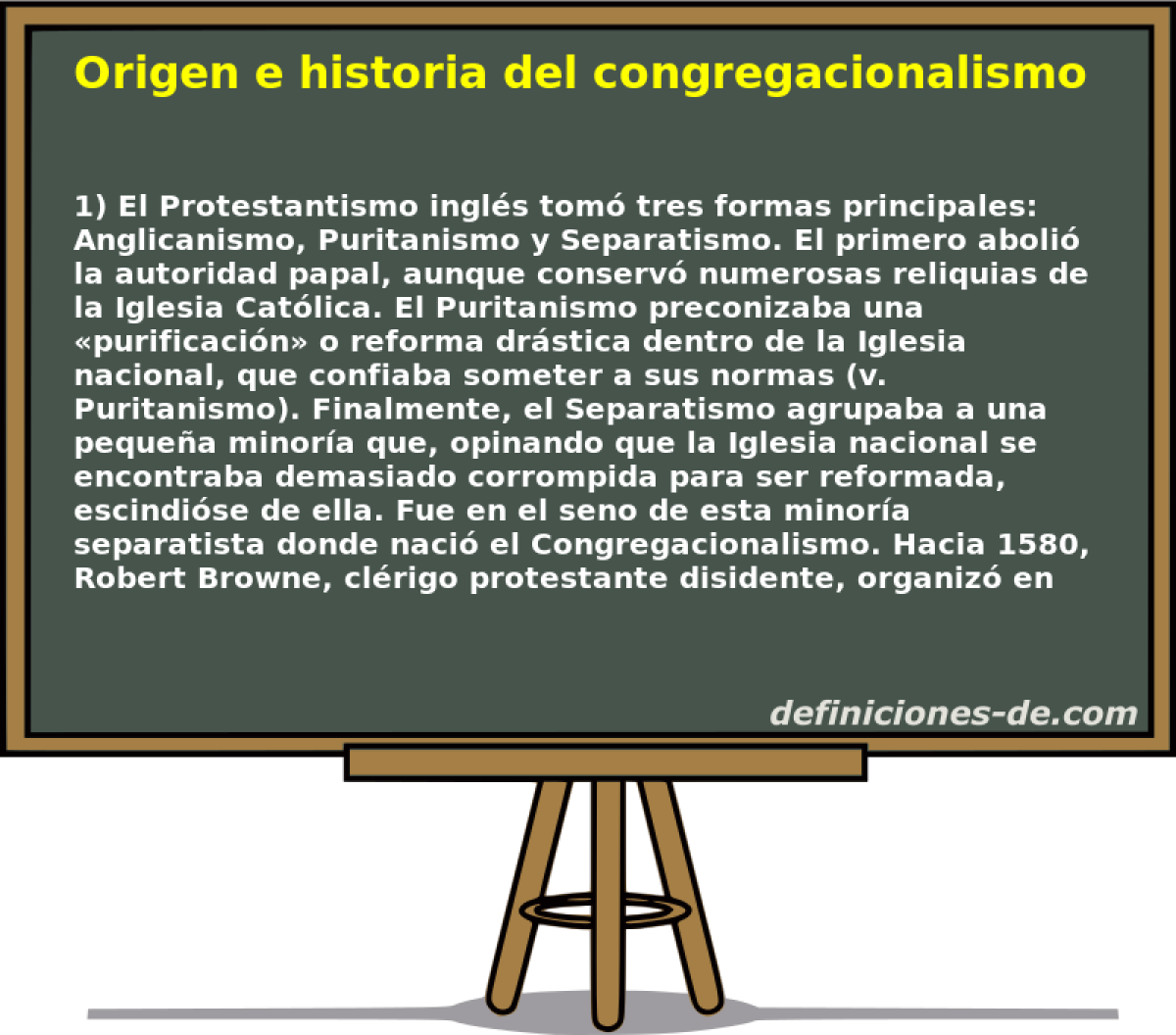 Origen e historia del congregacionalismo 