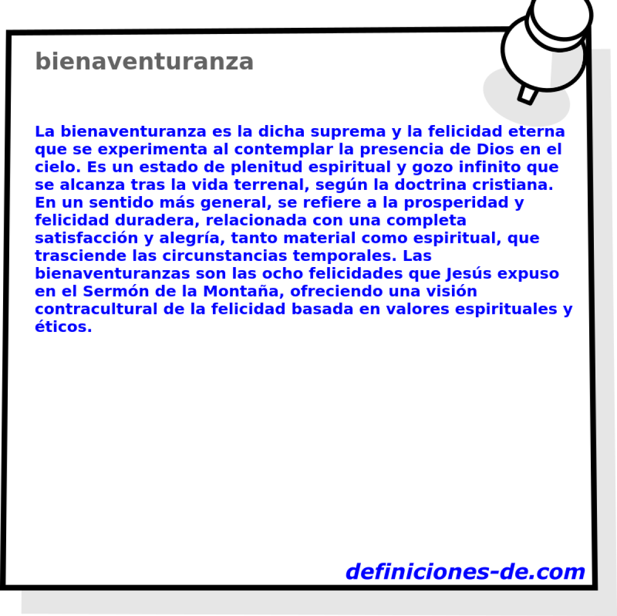 bienaventuranza 