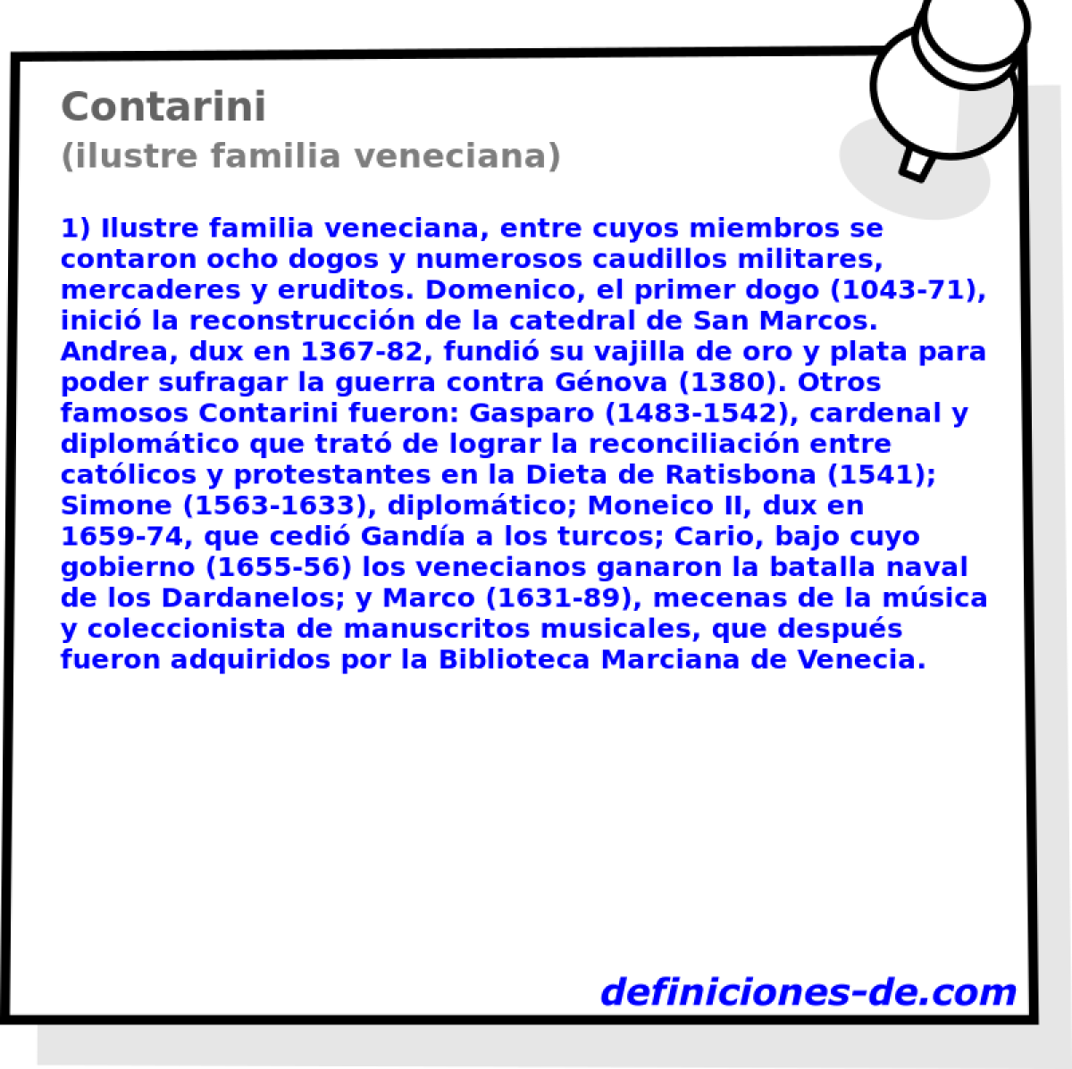 Contarini (ilustre familia veneciana)