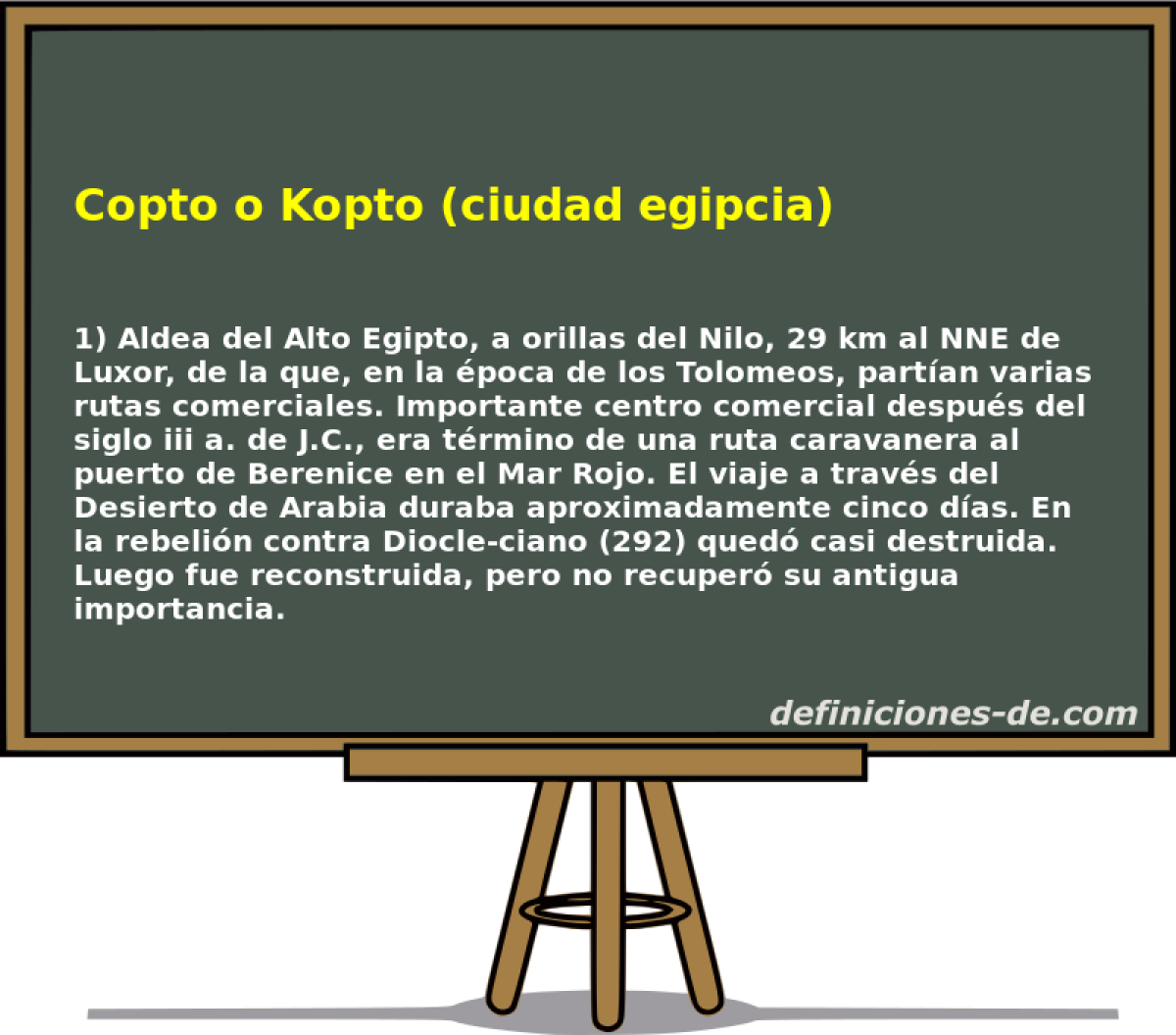 Copto o Kopto (ciudad egipcia) 