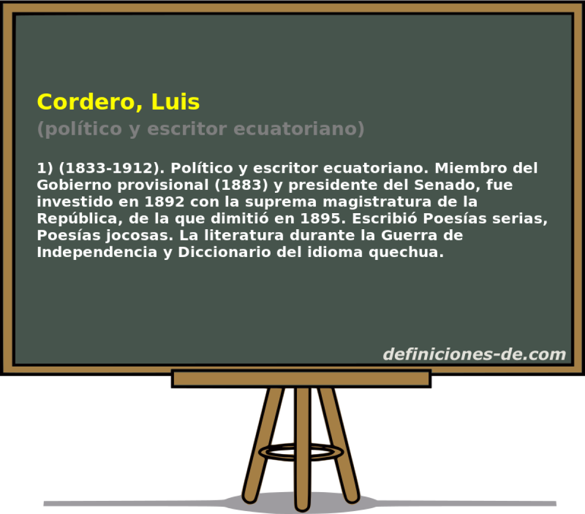 Cordero, Luis (poltico y escritor ecuatoriano)