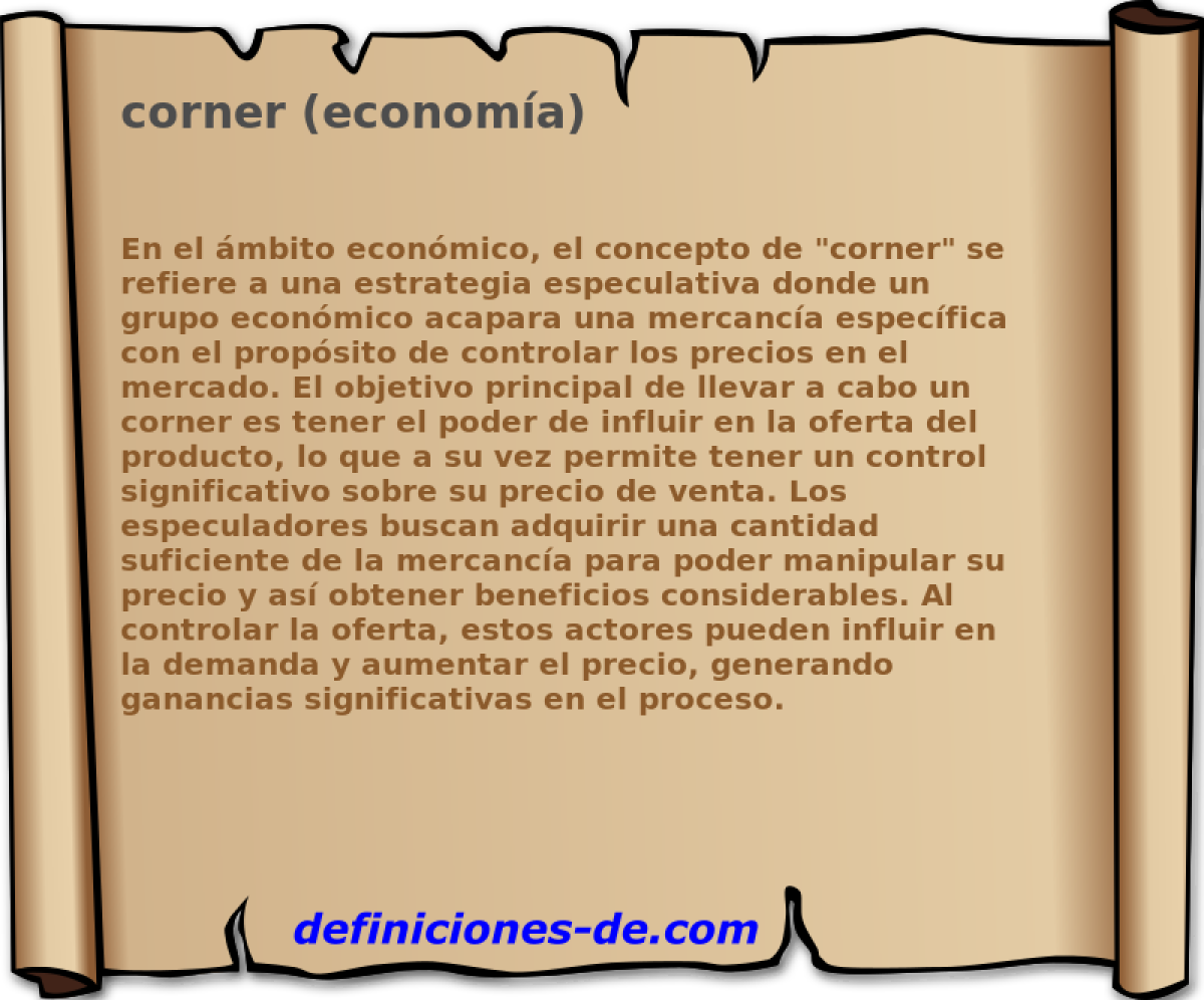 corner (economa) 