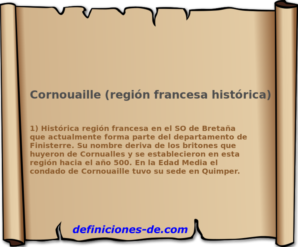 Cornouaille (regin francesa histrica) 
