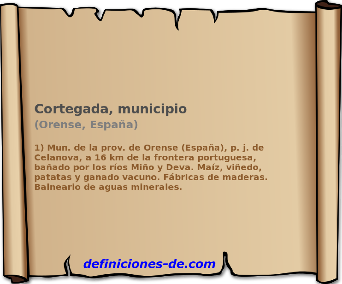 Cortegada, municipio (Orense, Espaa)