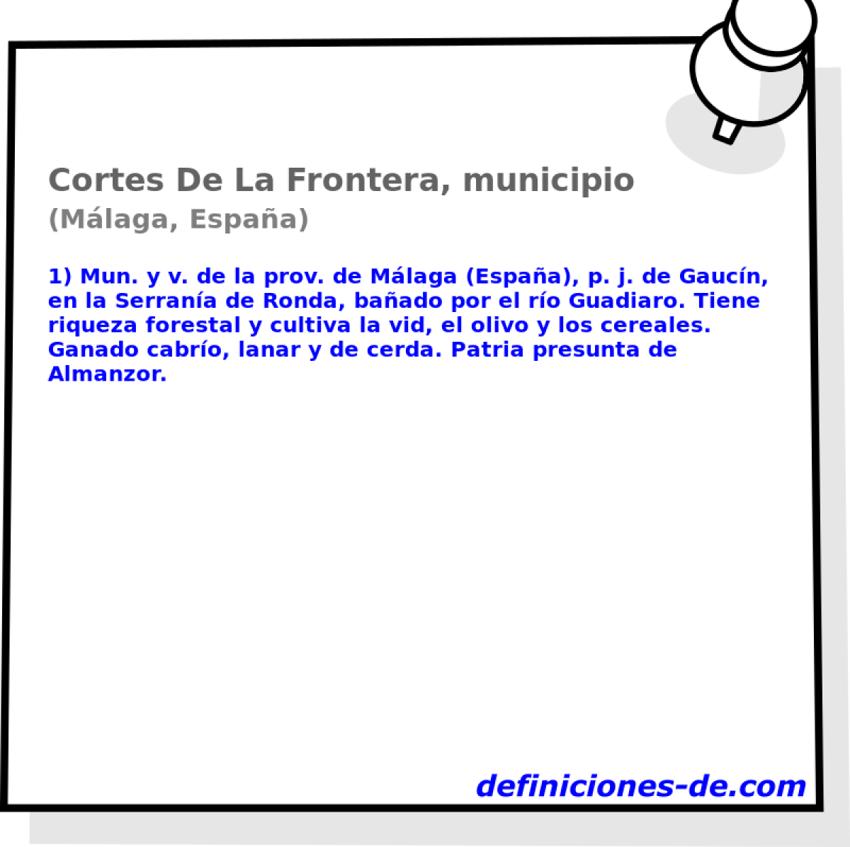 Cortes De La Frontera, municipio (Mlaga, Espaa)