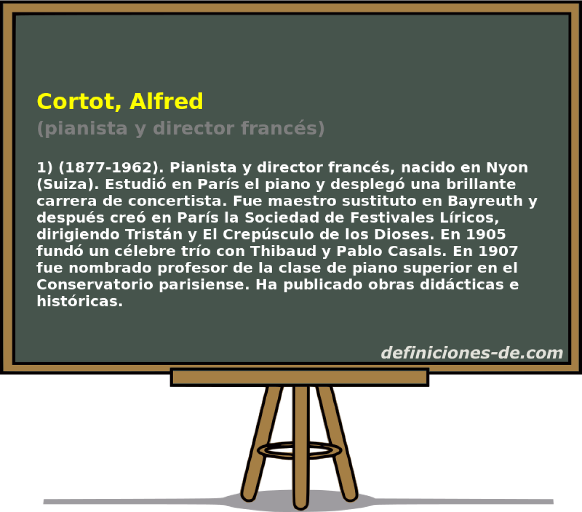 Cortot, Alfred (pianista y director francs)