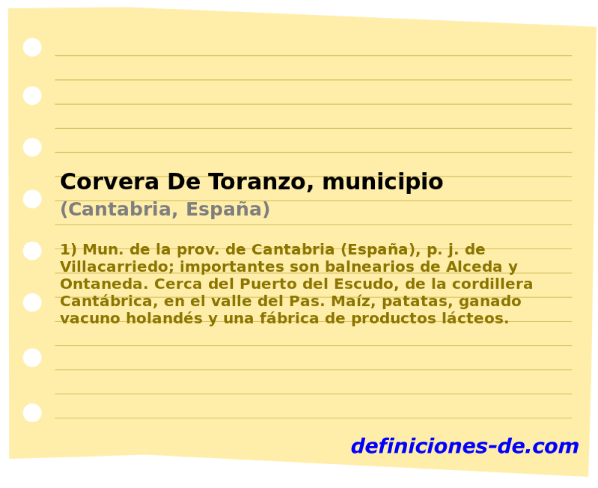 Corvera De Toranzo, municipio (Cantabria, Espaa)