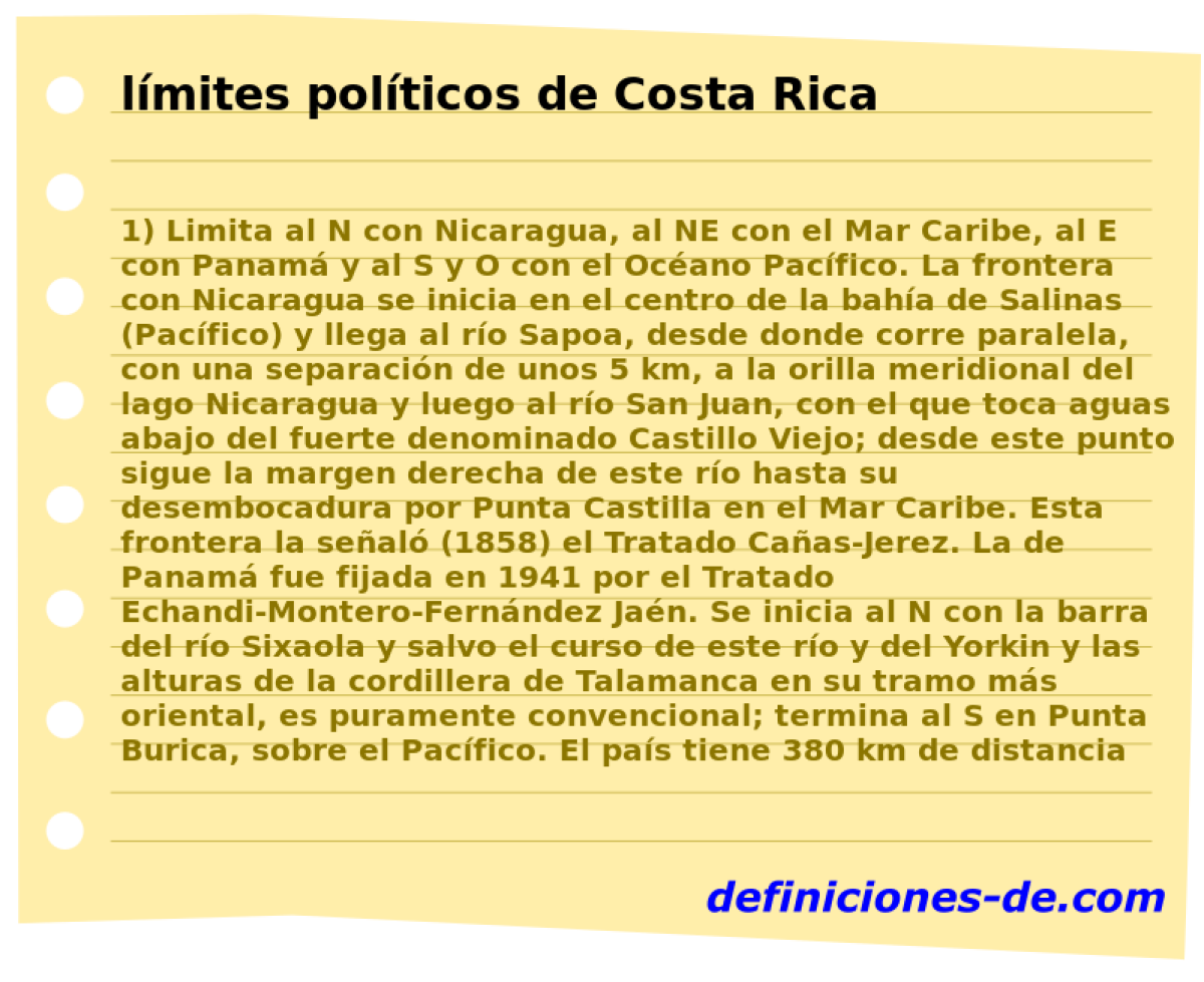 lmites polticos de Costa Rica 
