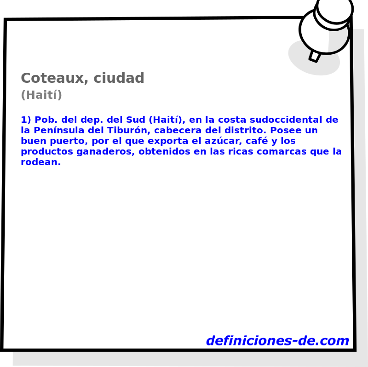 Coteaux, ciudad (Hait)