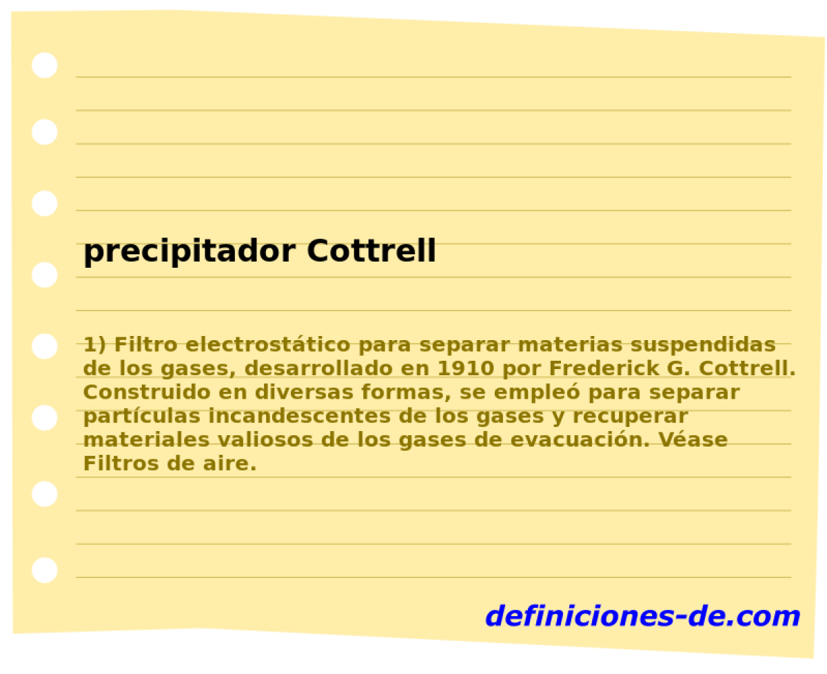 precipitador Cottrell 