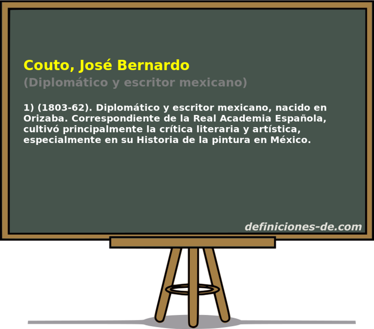 Couto, Jos Bernardo (Diplomtico y escritor mexicano)