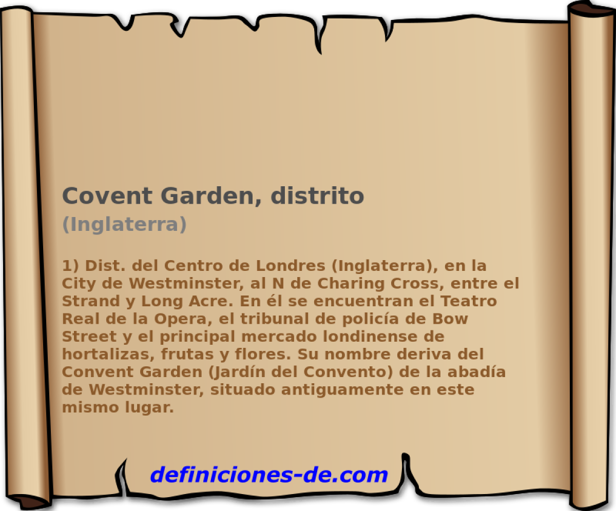 Covent Garden, distrito (Inglaterra)