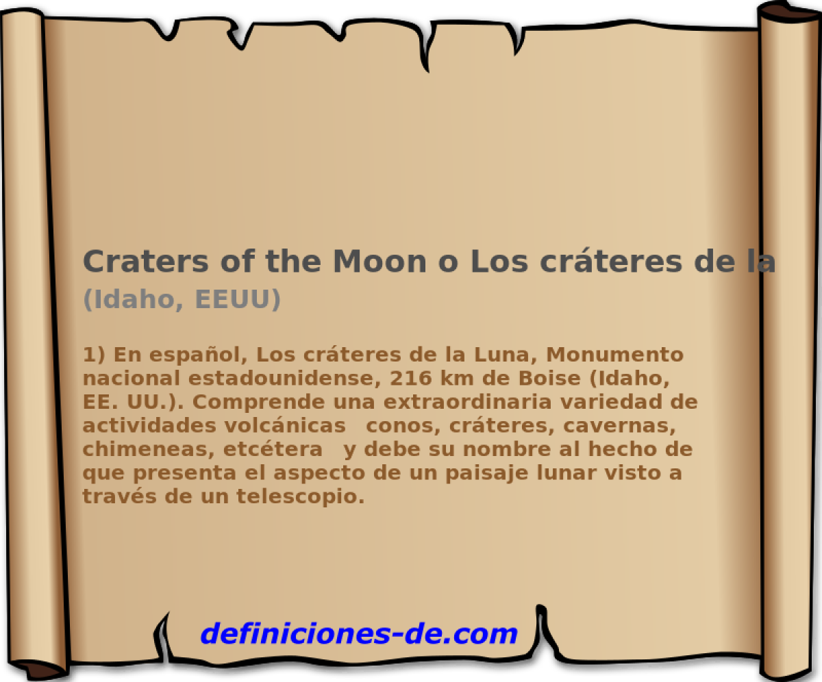 Craters of the Moon o Los crteres de la Luna (Idaho, EEUU)