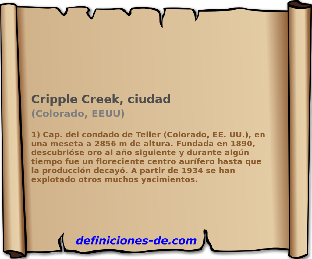 Cripple Creek, ciudad (Colorado, EEUU)