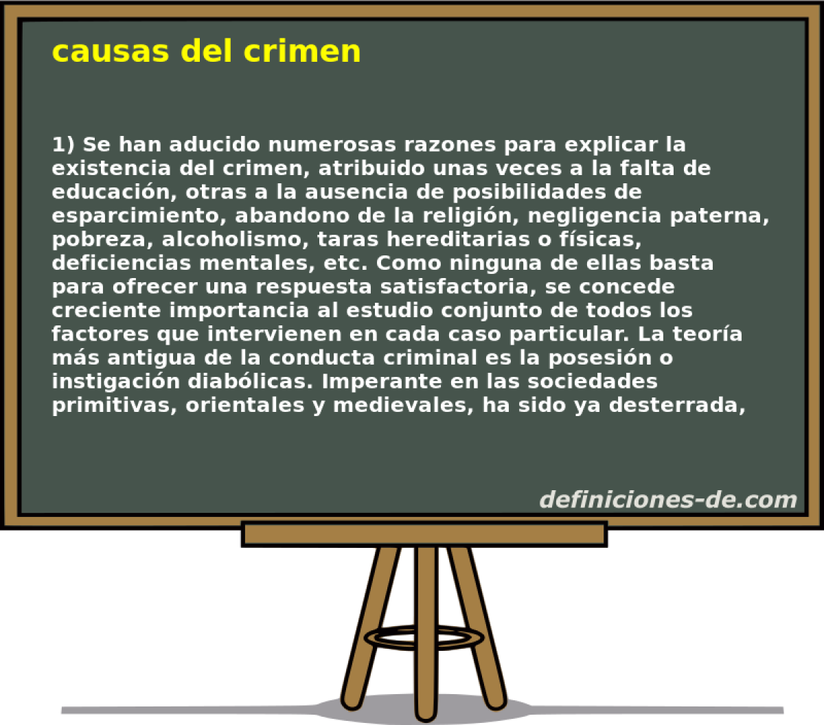 causas del crimen 