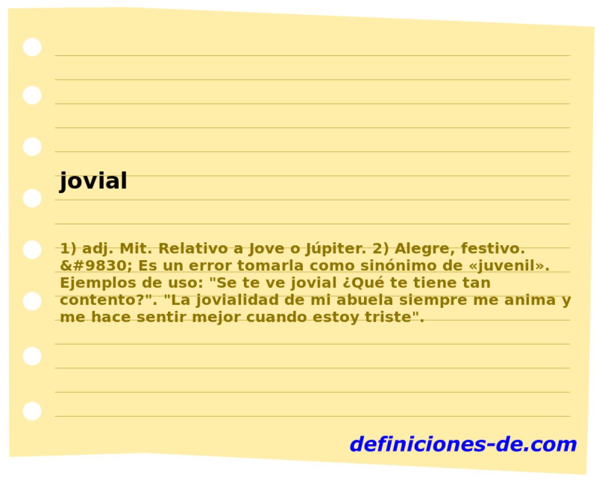 jovial 