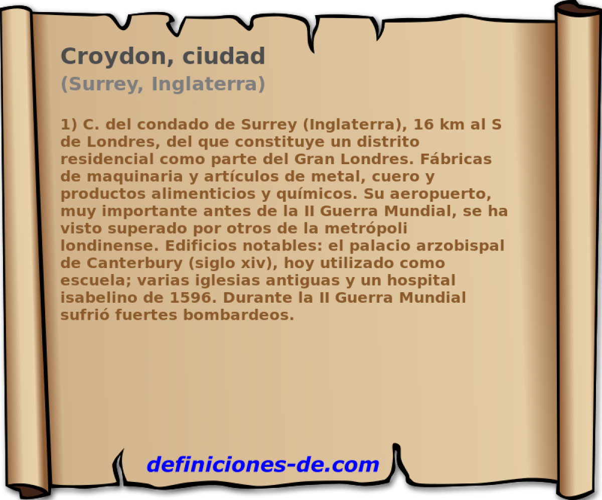 Croydon, ciudad (Surrey, Inglaterra)