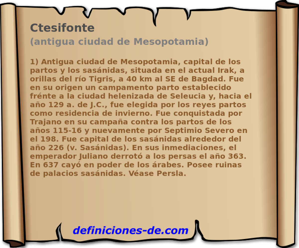 Ctesifonte (antigua ciudad de Mesopotamia)