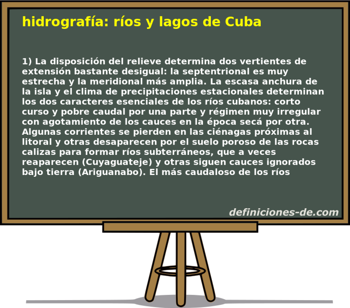 hidrografa: ros y lagos de Cuba 