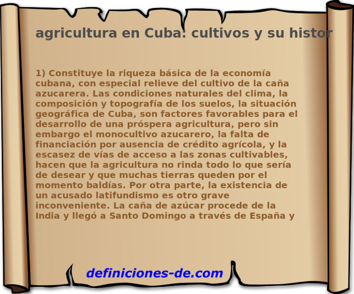 agricultura en Cuba: cultivos y su historia 
