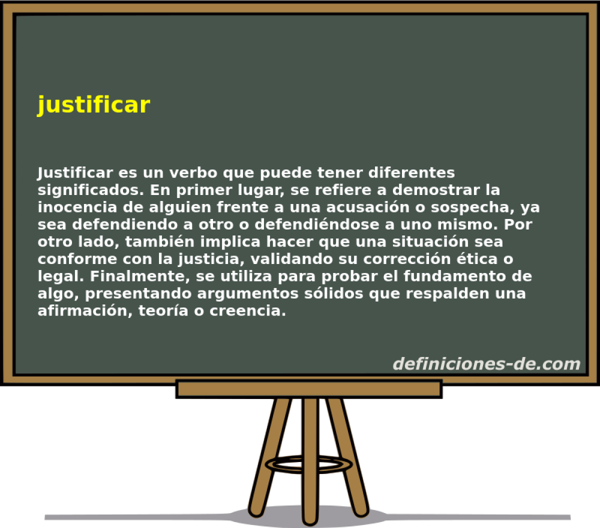 justificar 