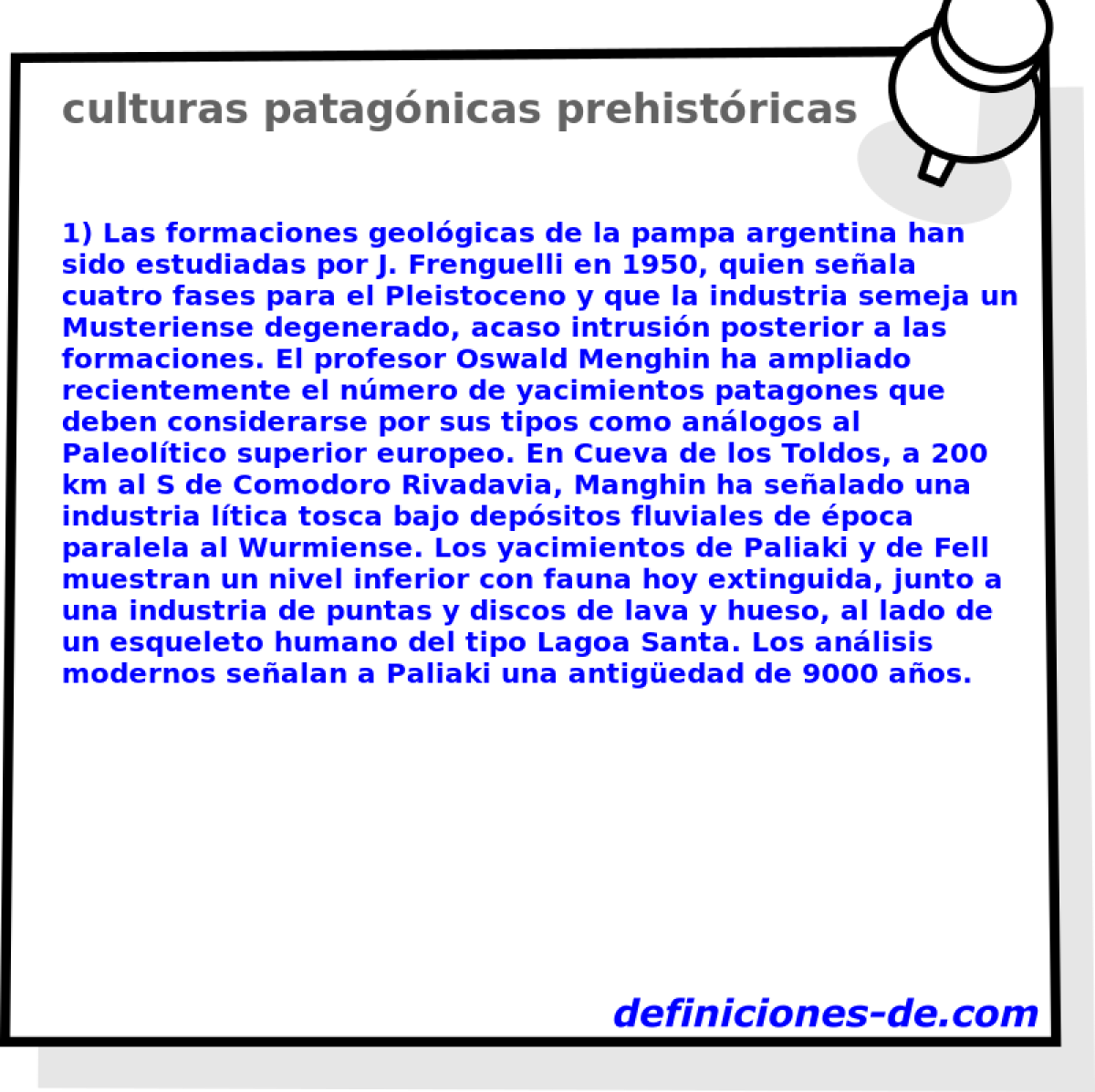 culturas patagnicas prehistricas 