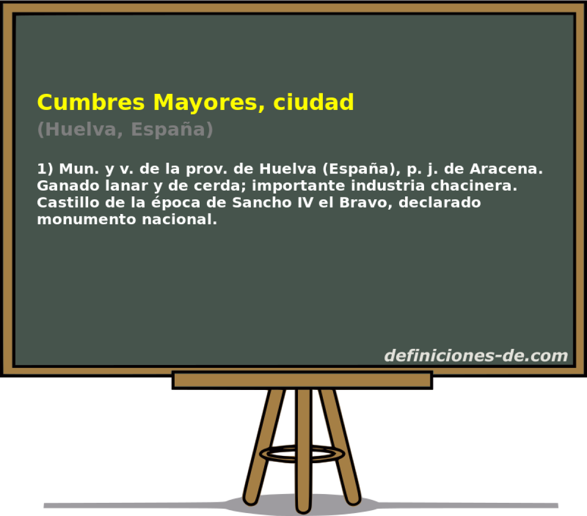 Cumbres Mayores, ciudad (Huelva, Espaa)