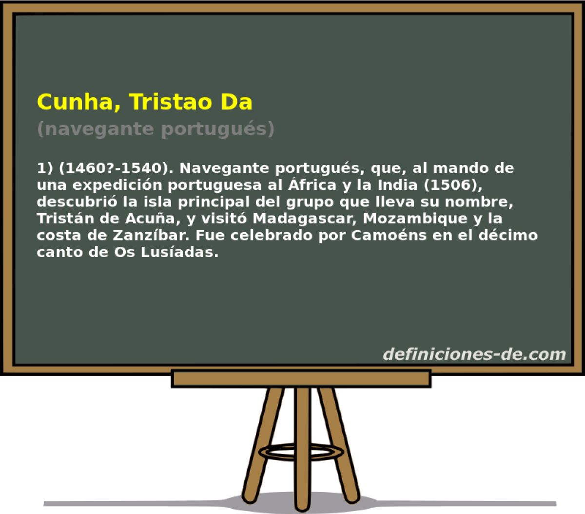 Cunha, Tristao Da (navegante portugus)