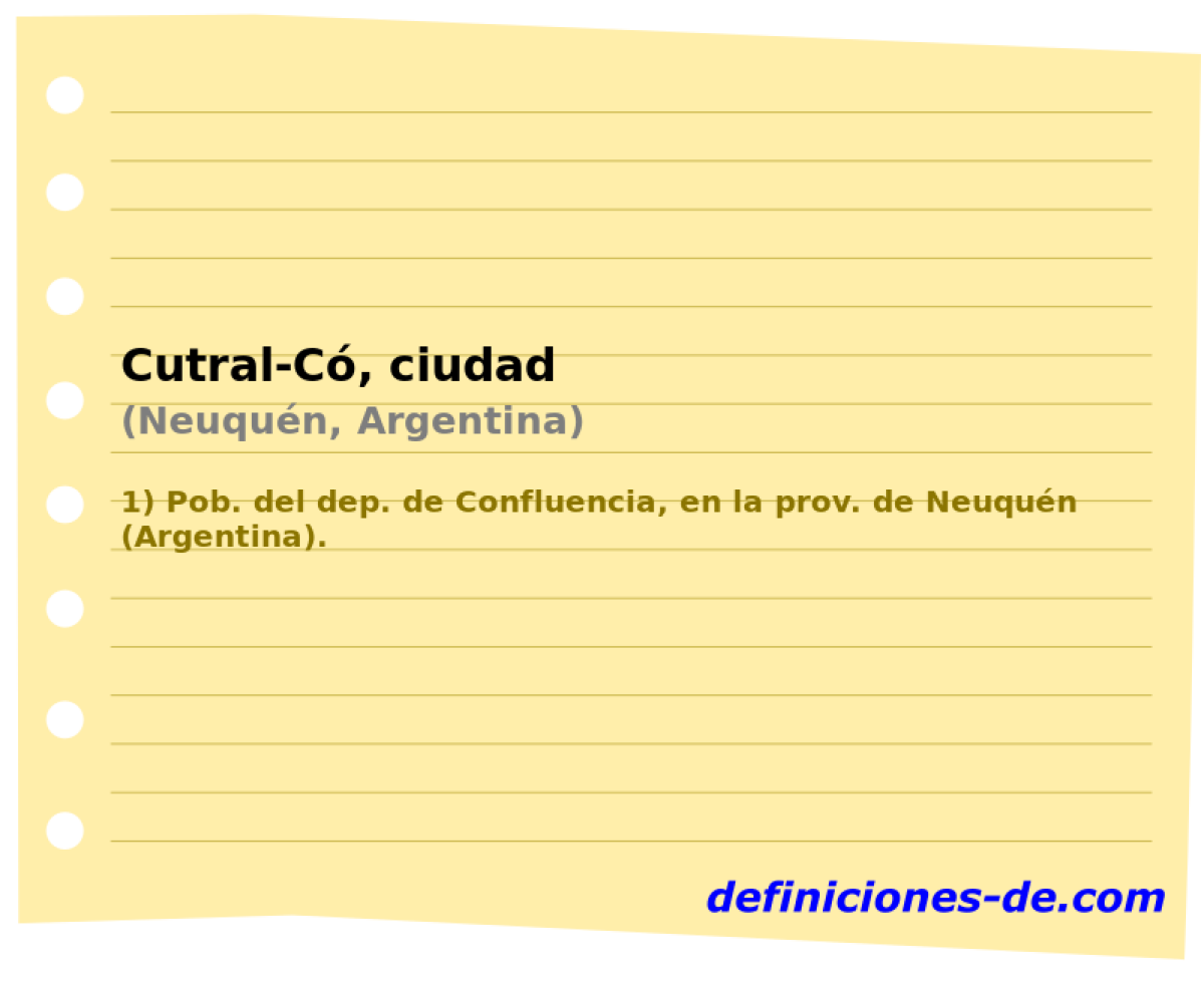 Cutral-C, ciudad (Neuqun, Argentina)