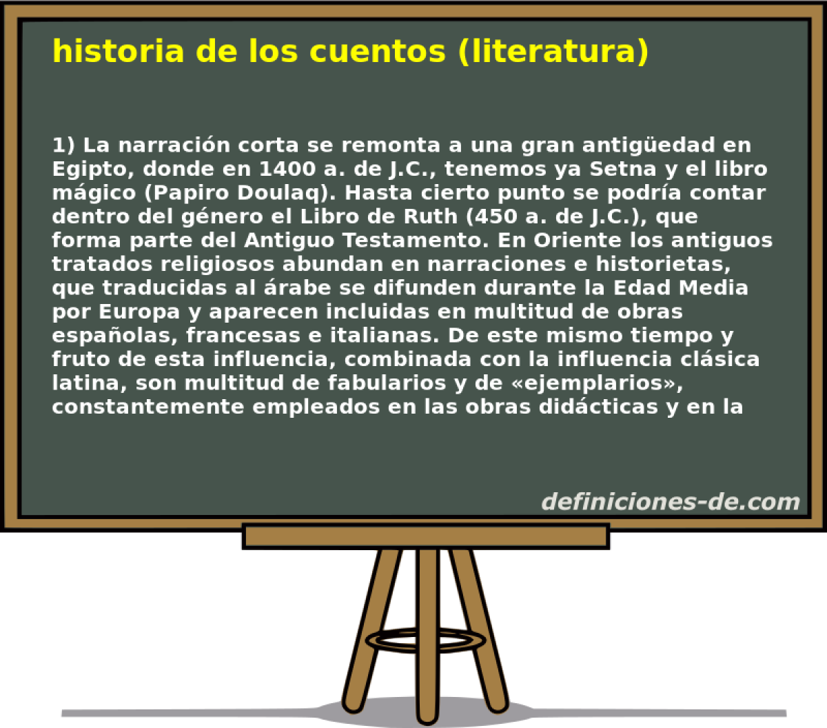 historia de los cuentos (literatura) 