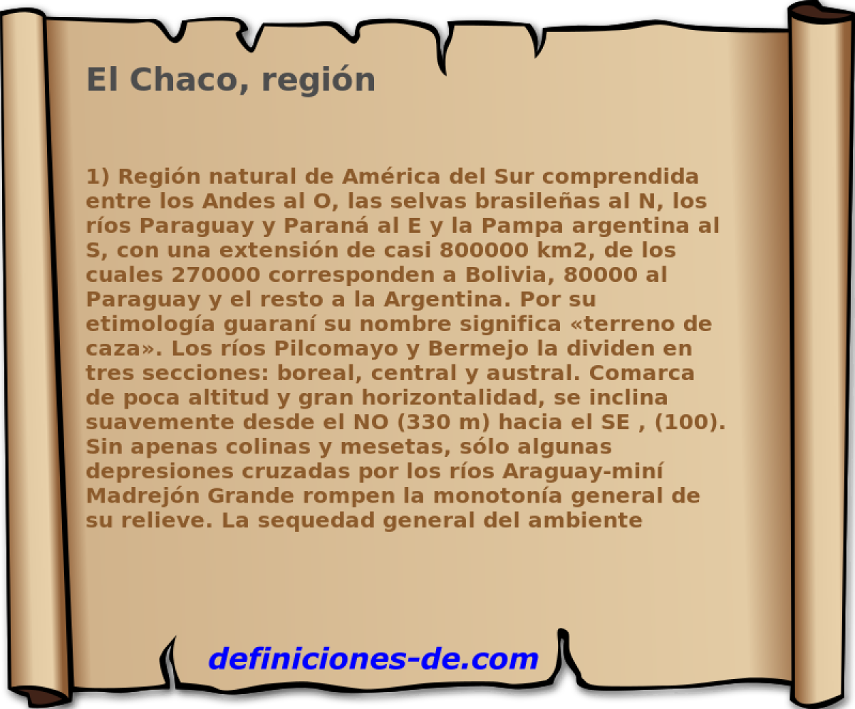 El Chaco, regin 