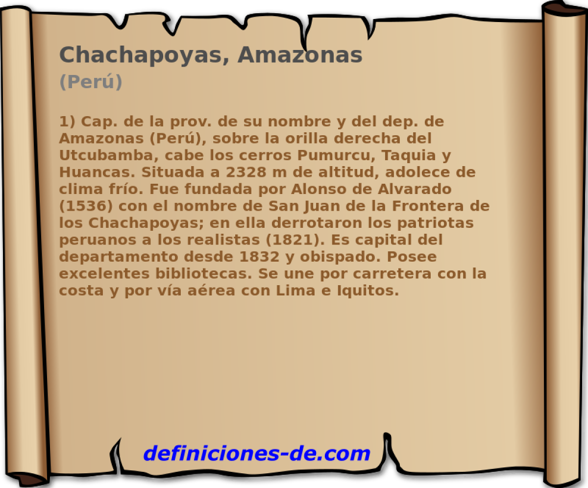 Chachapoyas, Amazonas (Per)