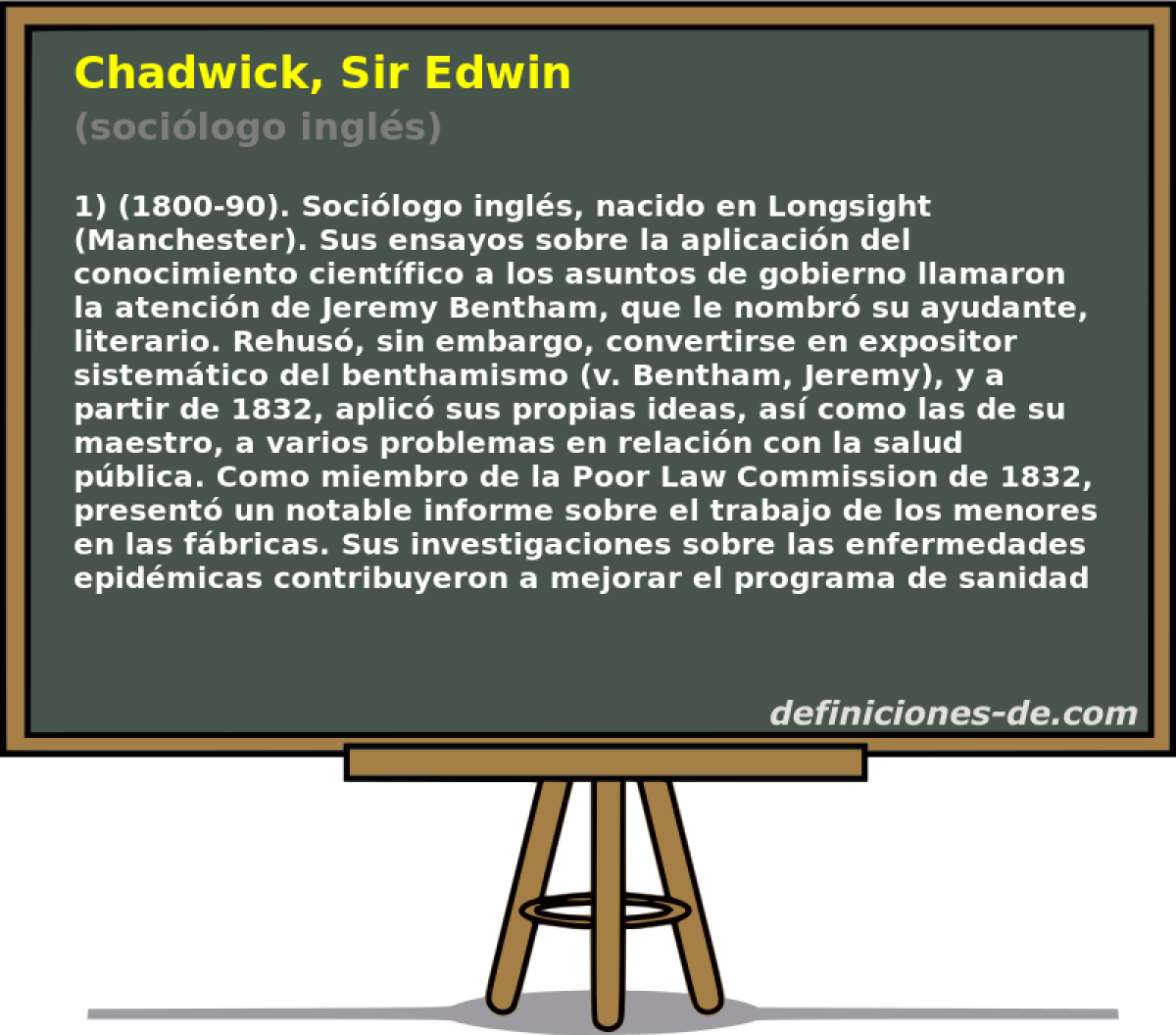 Chadwick, Sir Edwin (socilogo ingls)