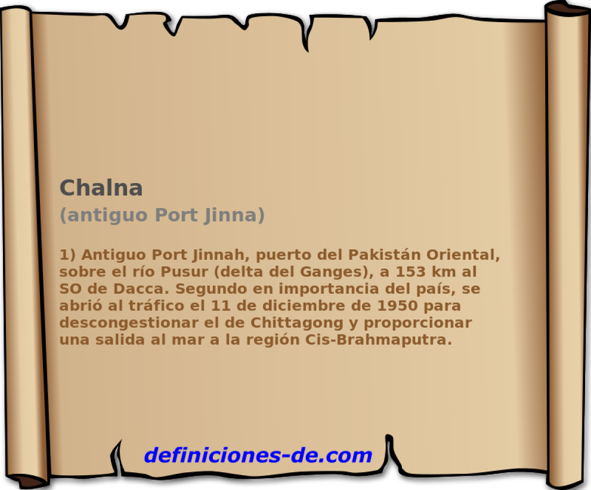 Chalna (antiguo Port Jinna)