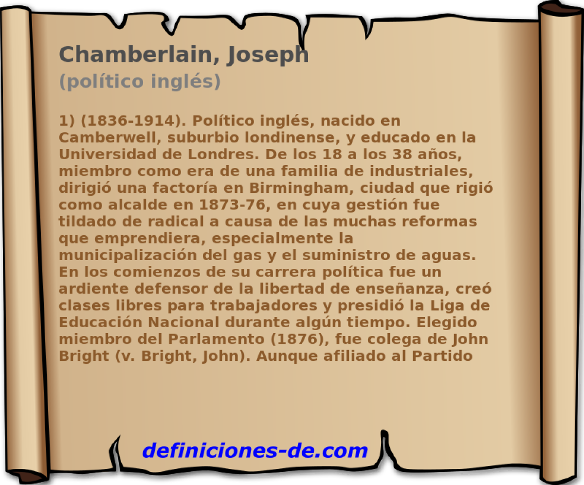 Chamberlain, Joseph (poltico ingls)