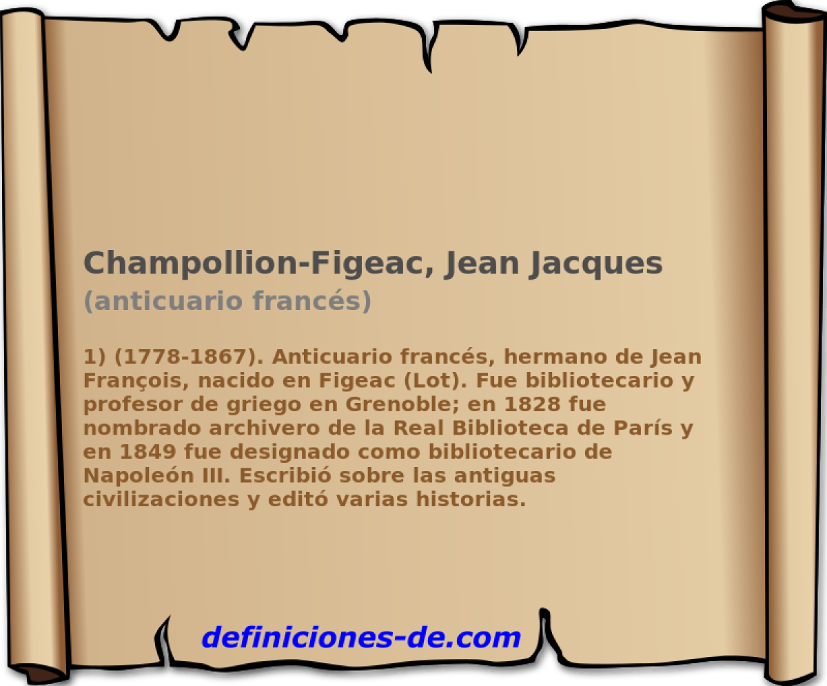 Champollion-Figeac, Jean Jacques (anticuario francs)