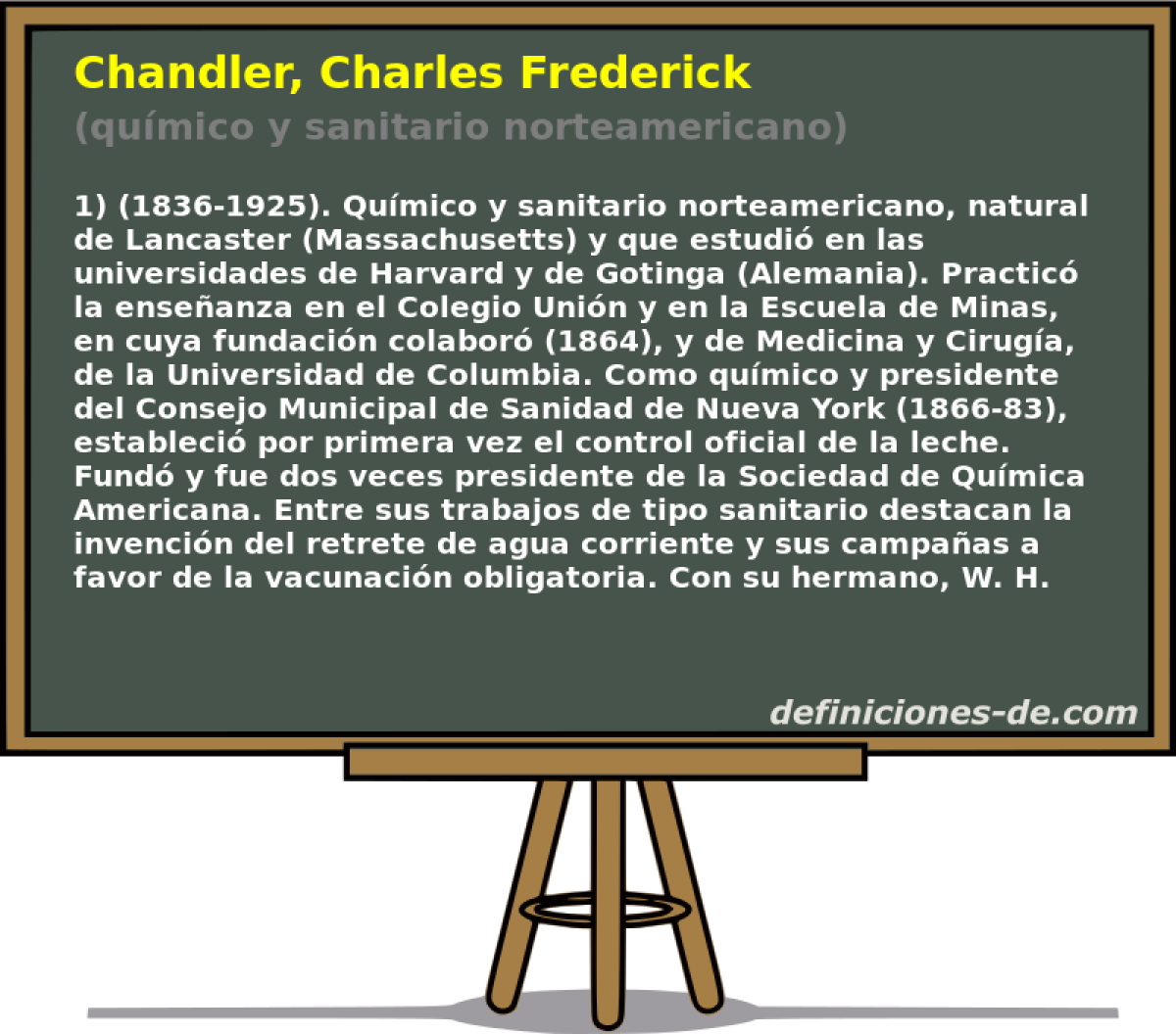 Chandler, Charles Frederick (qumico y sanitario norteamericano)