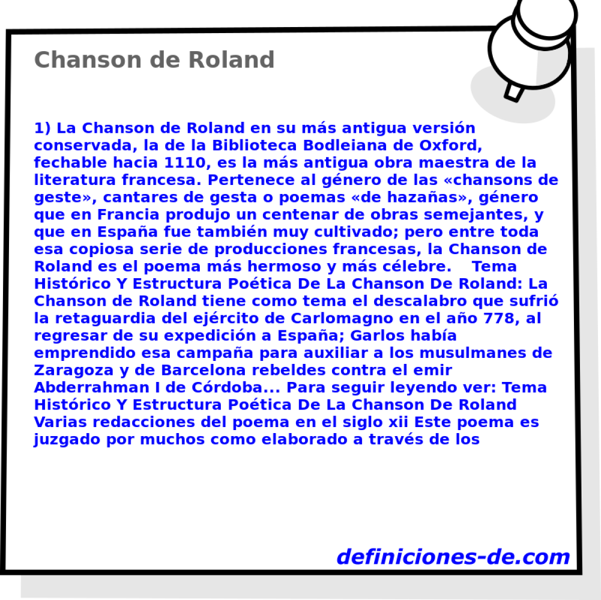 Chanson de Roland 