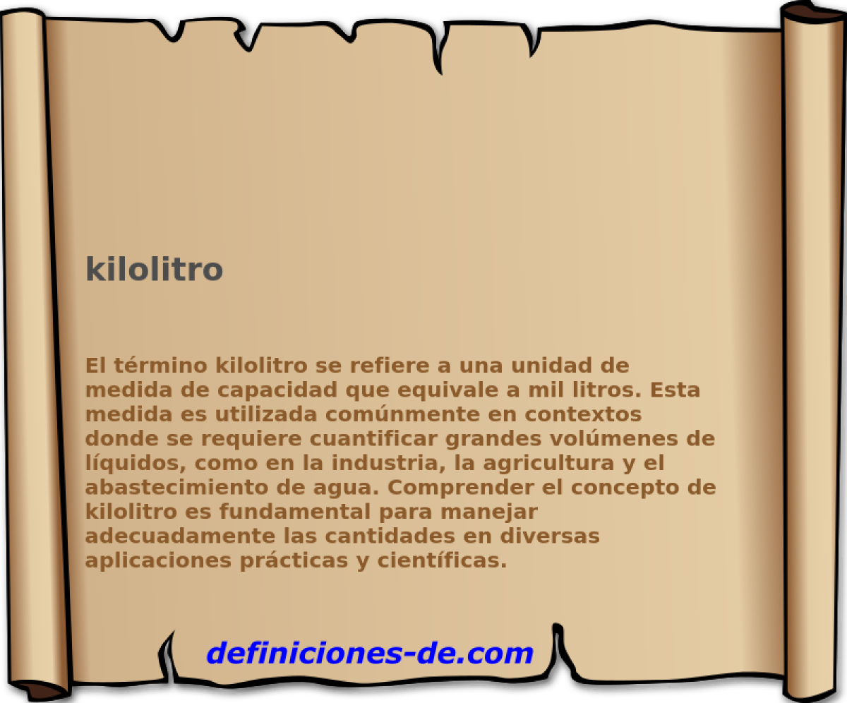 kilolitro 