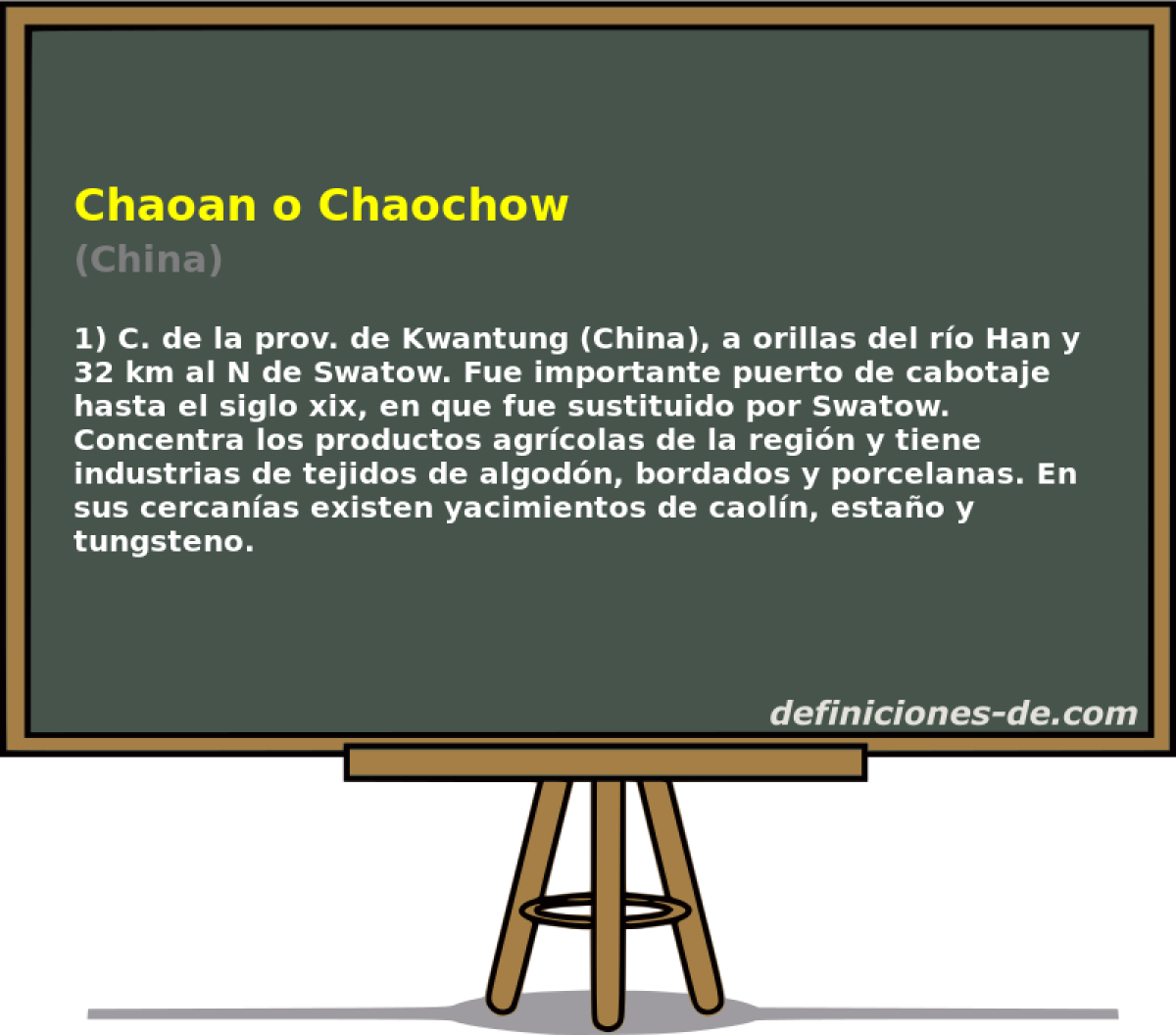 Chaoan o Chaochow (China)