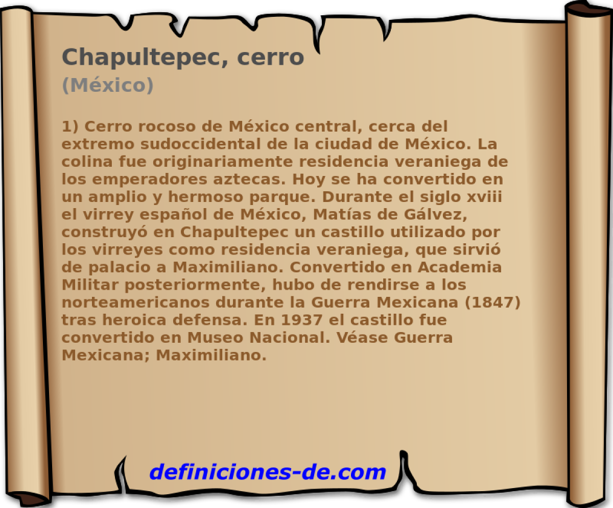 Chapultepec, cerro (Mxico)