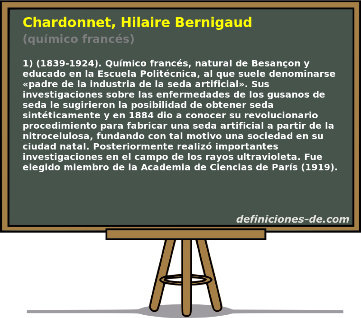 Chardonnet, Hilaire Bernigaud (qumico francs)