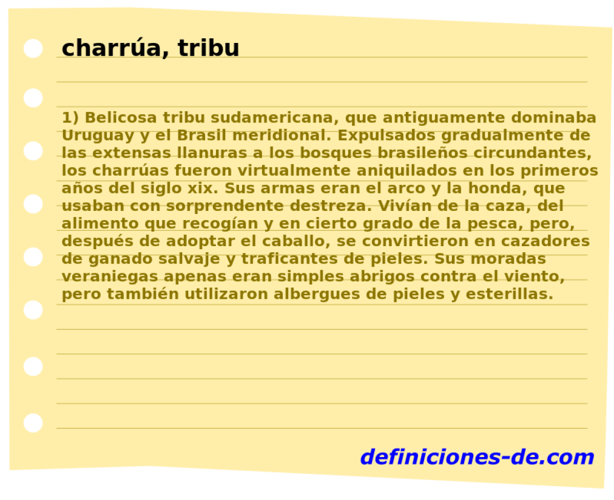 charra, tribu 