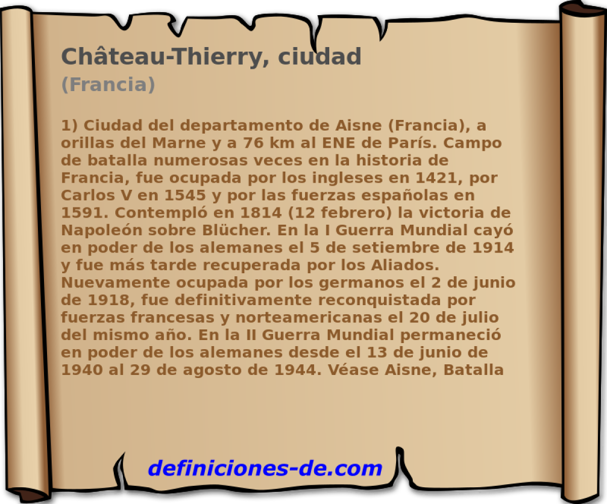 Chteau-Thierry, ciudad (Francia)