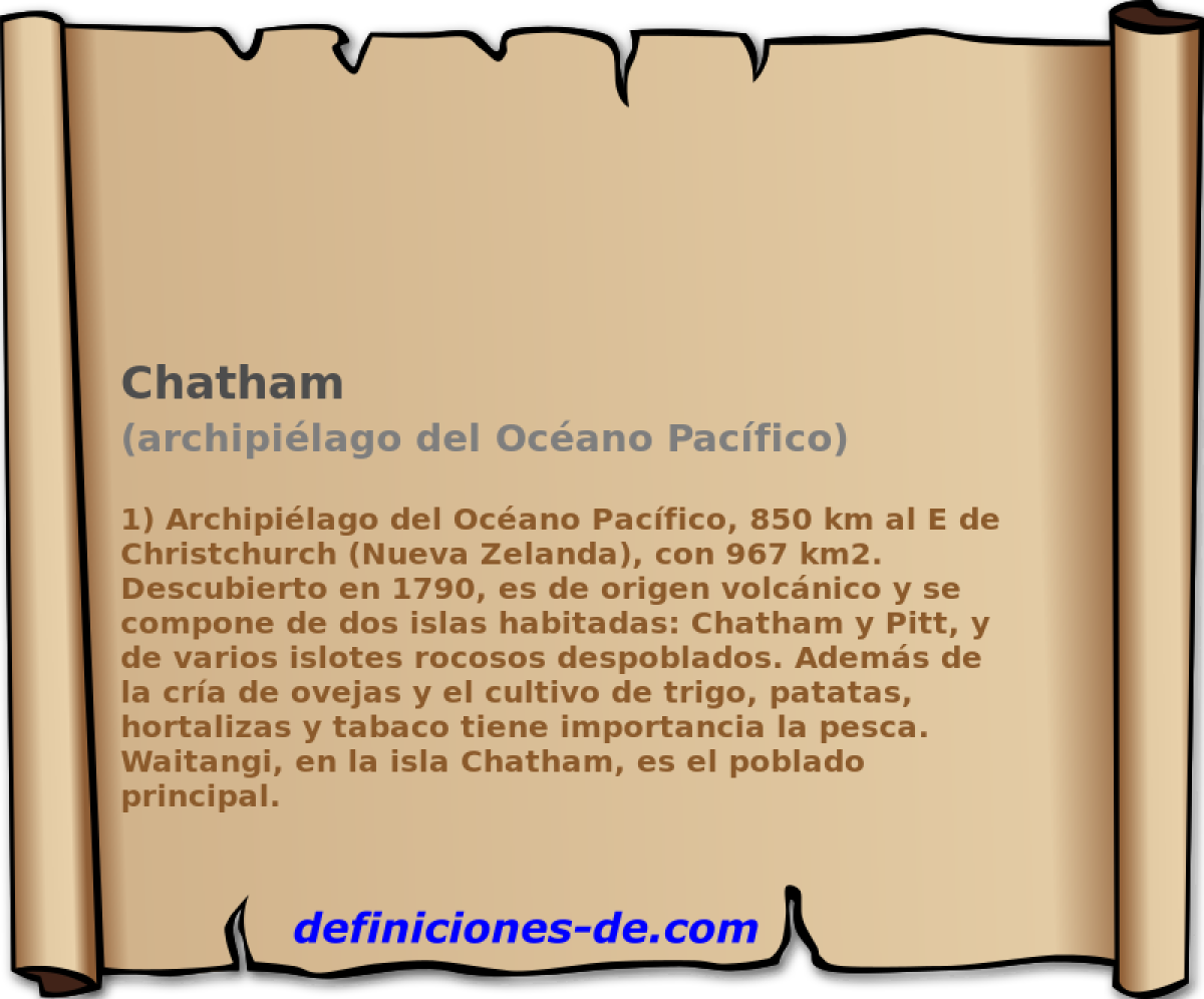Chatham (archipilago del Ocano Pacfico)