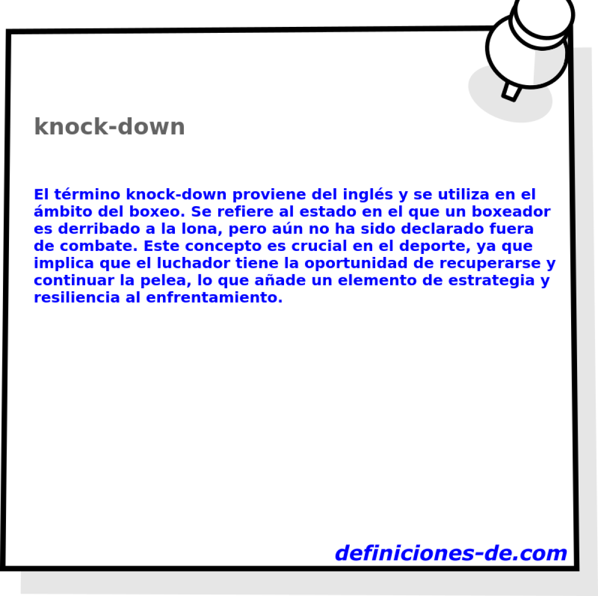 KNOCK definición y significado