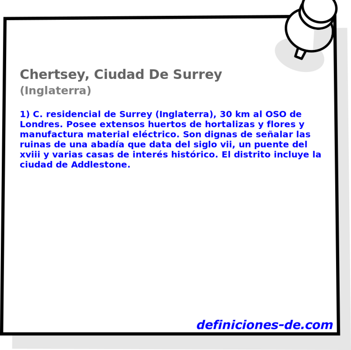 Chertsey, Ciudad De Surrey (Inglaterra)