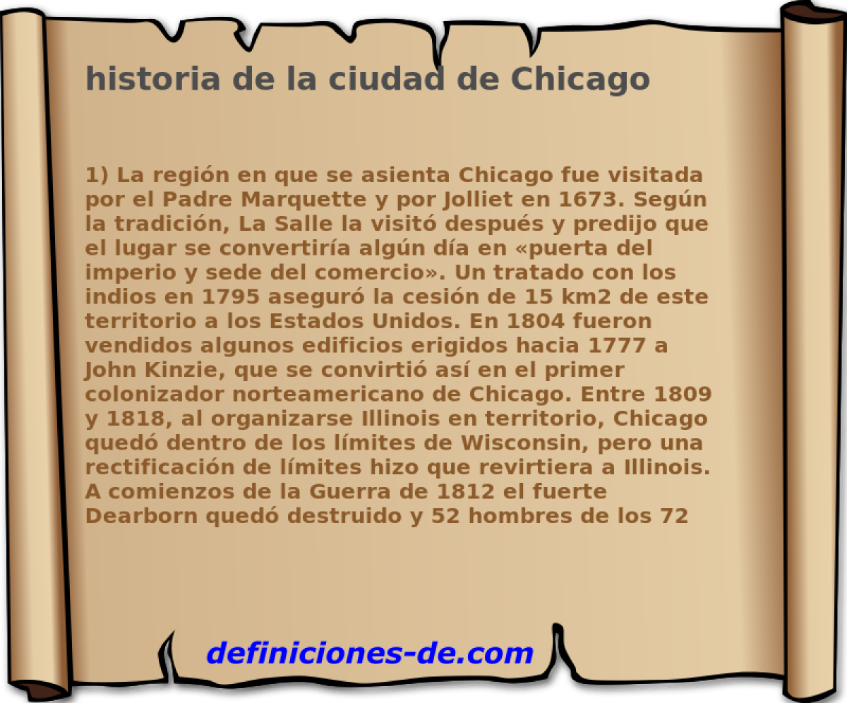 historia de la ciudad de Chicago 