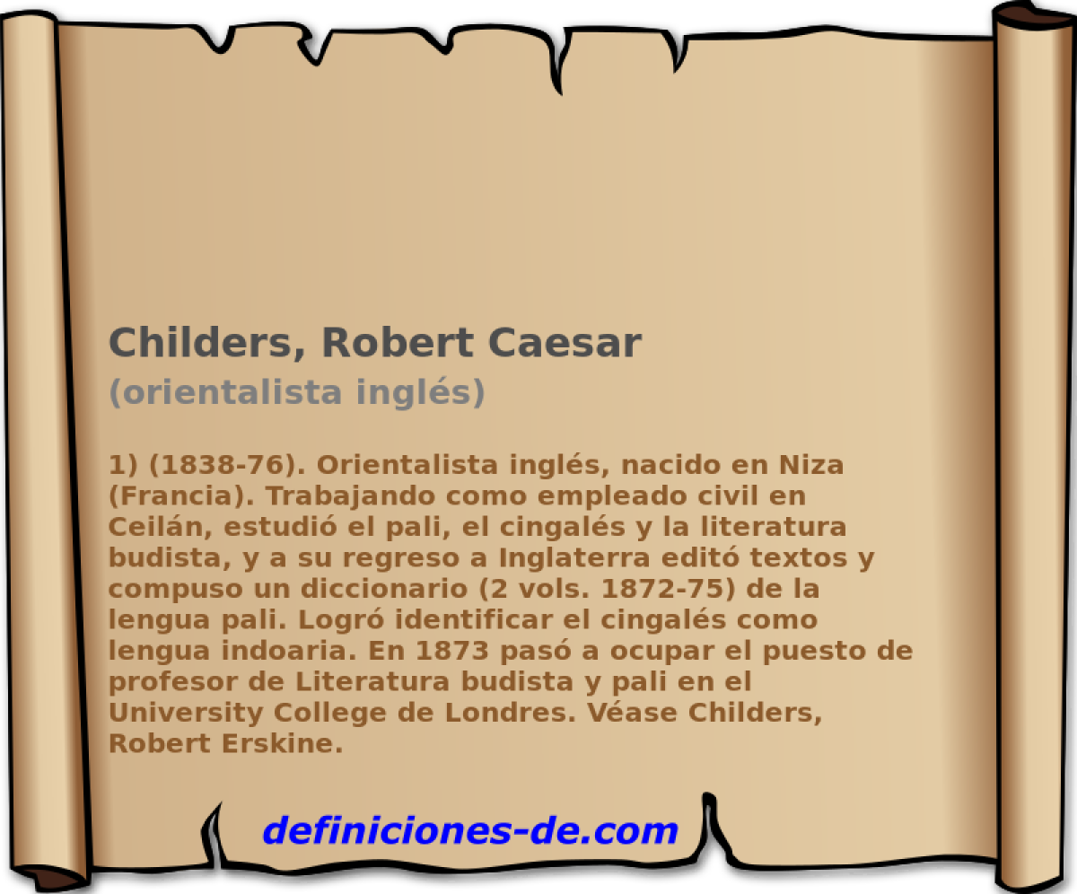 Childers, Robert Caesar (orientalista ingls)