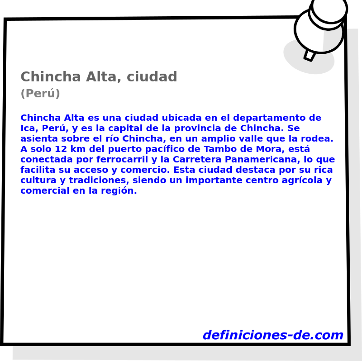 Chincha Alta, ciudad (Perú)
